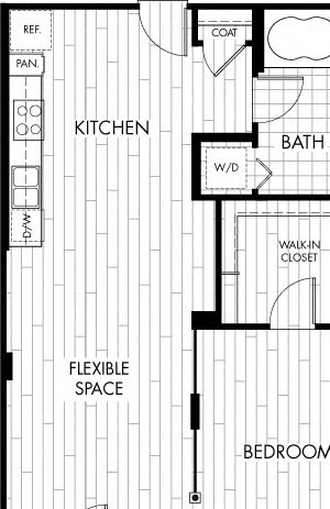 Floor plan Floor plan at Trio Apartments, Pasadena, 91101